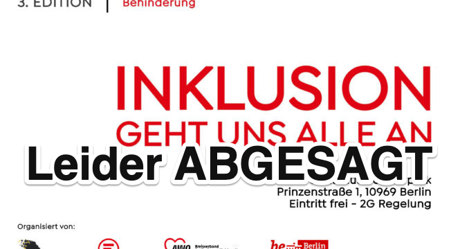 Text: Leider ABGESAGT