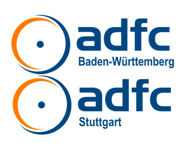 Logos des ADFC Baden-Württemberg und ADFC Stuttgart