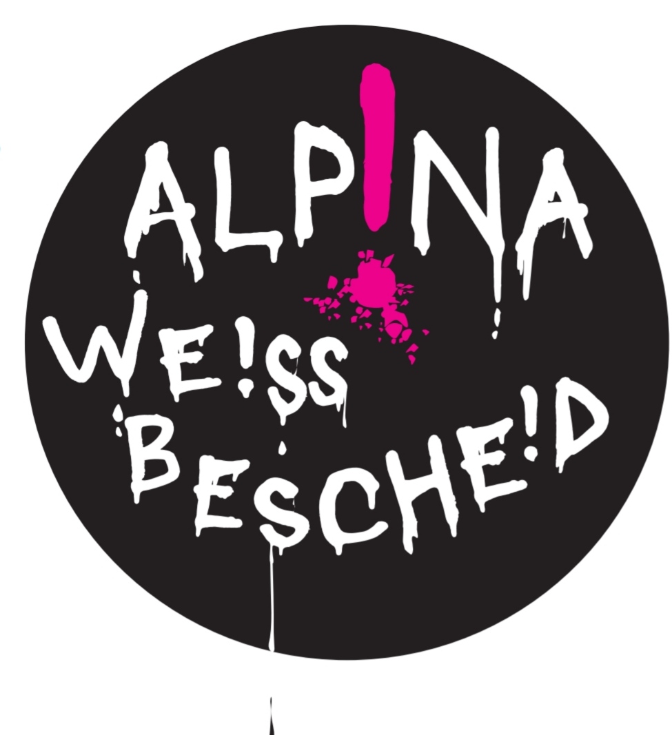 Logo Alp!na We!ss Besche!d