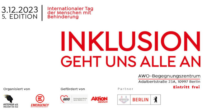 Plakat der Veranstaltung mit Logos der Förderer und Text wie im Beitrag