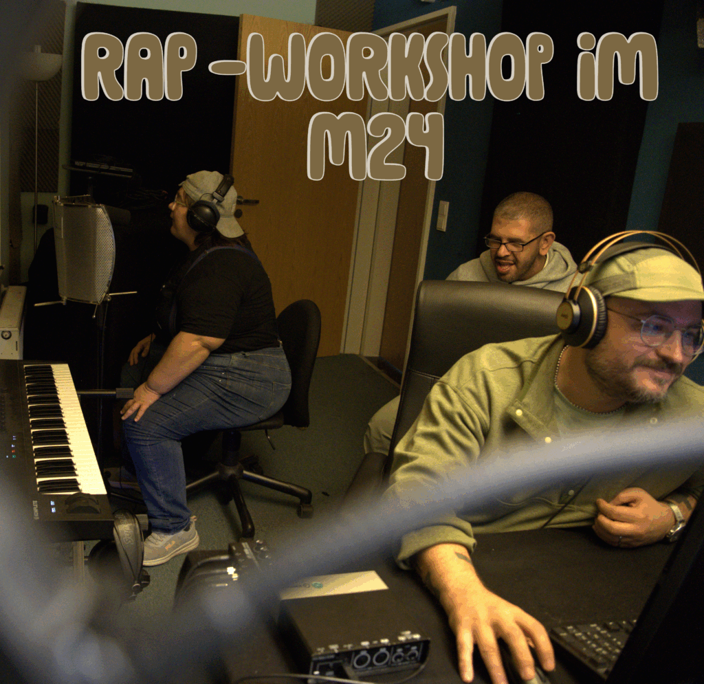 Jacqueline , Youssef und Alban im Studio