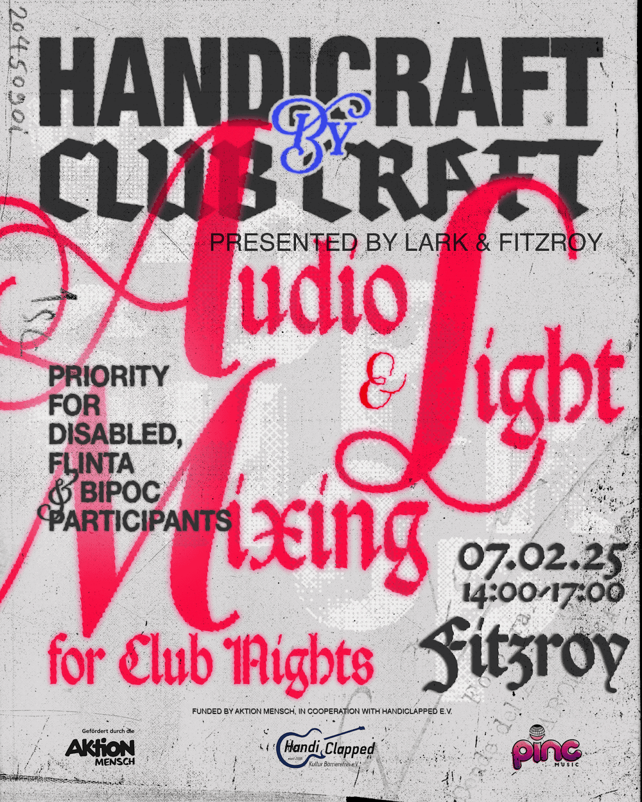 Flyer mit viel Schrift mit dem gleichen Text wie im Beitrag, nur auf Englisch