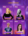 Vier Portraitfotos und Schrift "Summit Speaker"